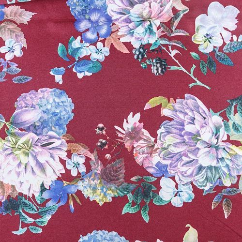 Джерси 014-03440 винный принтованный