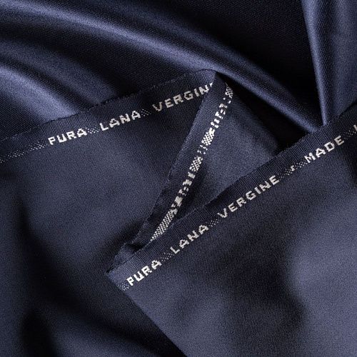 Шерсть К18-520 темно-синий однотонный