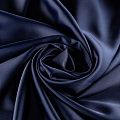Креп-сатин К33-574 темно-синий однотонный