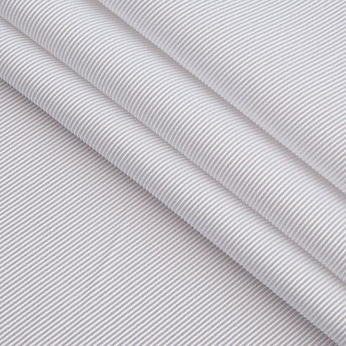 Коттон в рубчик 063-19071 белый однотонный