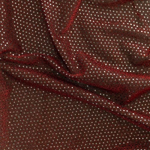 Трикотаж с люрексом К33-533 бордовый однотонный