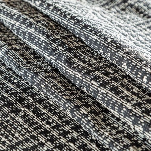 Жаккард К08-076 черно-молочный