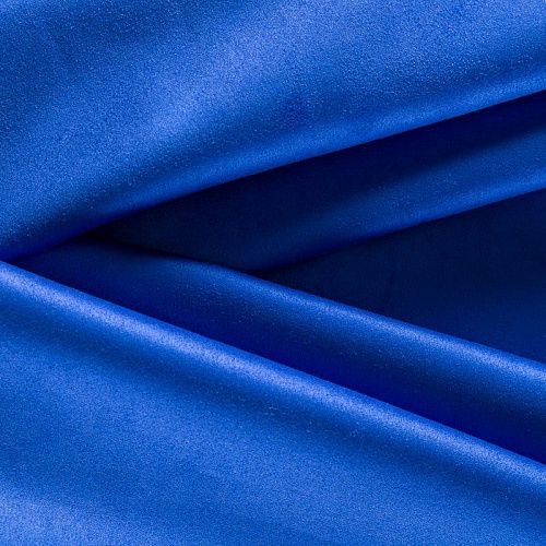 Замша-джерси К28-533 синий электрик однотонный