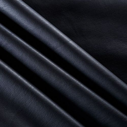 Экокожа на флисе 070-06559 черный однотонный