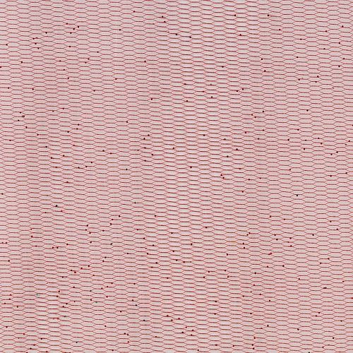 Фатин с напылением К33-947 красный однотонный