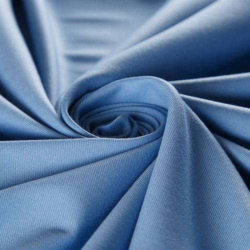 Ткань костюмная стрейч 025-15240 небесно-голубой однотонный
