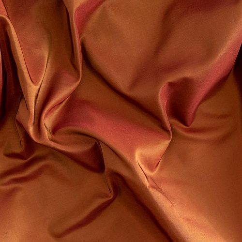 Ткань портьерная тафта h-290 см Т144-02-33 медно-коричневый однотонный