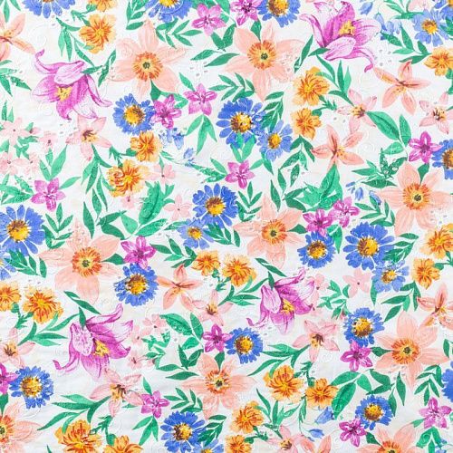 Шитье 067-02345 молочный принтованный