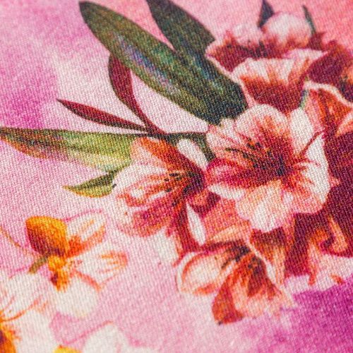 Шерсть плательная 066-02268 розовый принтованный