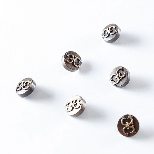 Пуговица на ножке 17 мм металл 494015 бронза