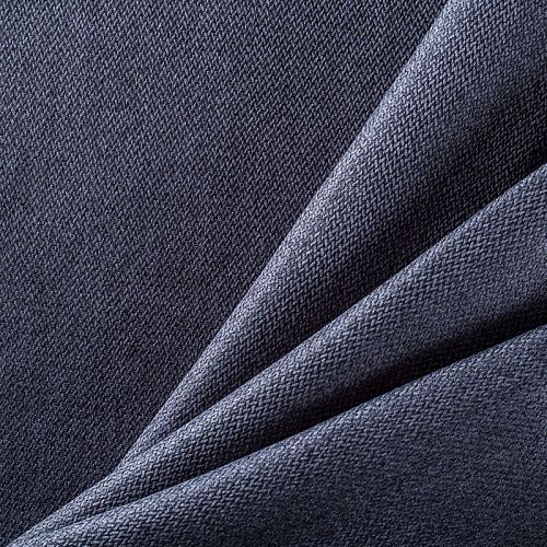 Ткань мебельная рогожка 22-02-00776 серо-стальной однотонный