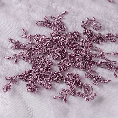 Гипюр К12-949 розовато-лиловый