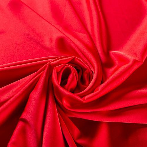 Шелк синтетический 065-01971 красный однотонный