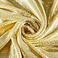 Ткань с пайетками 055-03033 светлое золото однотонный