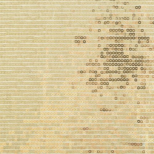 Ткань с пайетками 055-03033 светлое золото однотонный