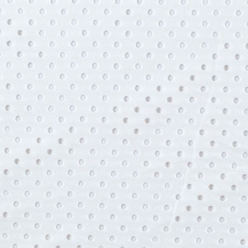 Хлопок с перфорацией 063-08493 белый однотонный