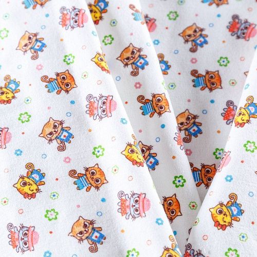 Фланель 060-09940 белый принтованный