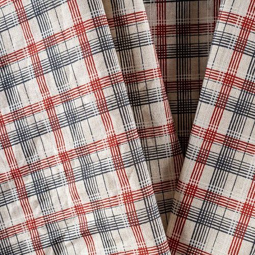 Лен натуральный К35-002 экрю принтованный