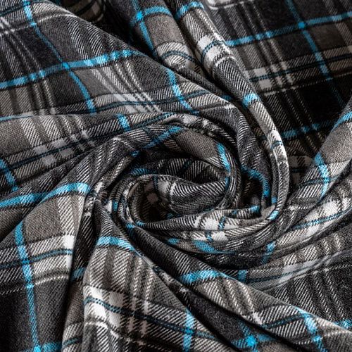 Фланель К10-052 серый принтованный