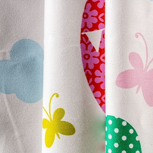 Ткань портьерная Т406-02-19 белый принтованный