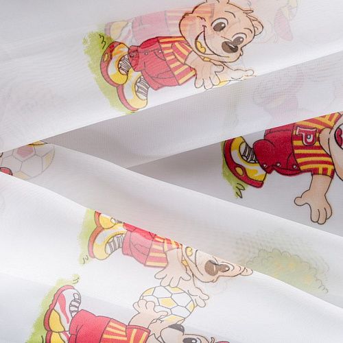 Тюль капрон Т241-01-420 белый принтованный