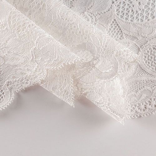 Кружево эластичное 140 мм Ф01-0304 белый