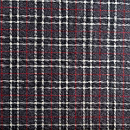 Ткань костюмная К32-218 серый принтованный