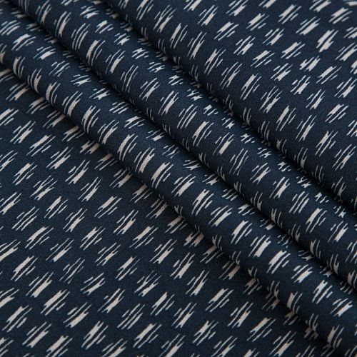 Вискоза 009-16216 пыльно-синий принтованный