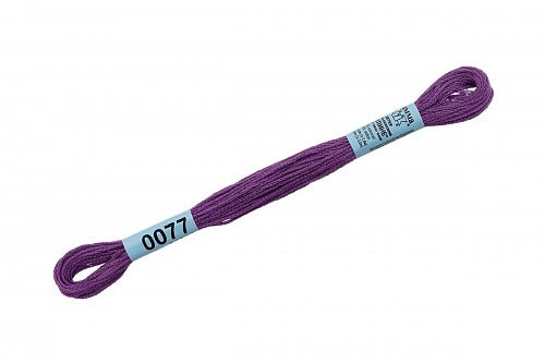 Нитки для вышивания Gamma мулине 8 м 0077 сиреневый