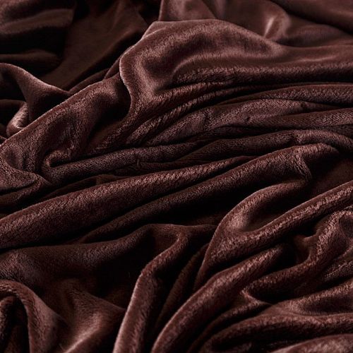 Флис-мех 061-09178 коричневый однотонный