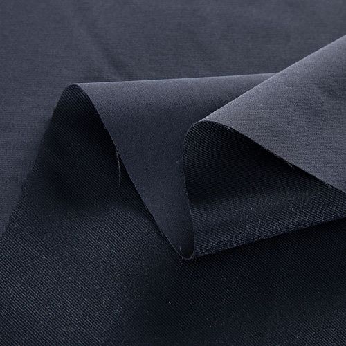 Ткань плащевая стрейч 042-20785 черный однотонный