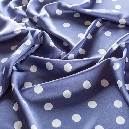 Шелк синтетический 065-01334 пыльно-фиолетовый принтованный