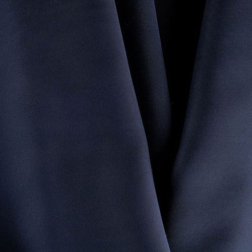 Креп К33-347 темно-синий однотонный