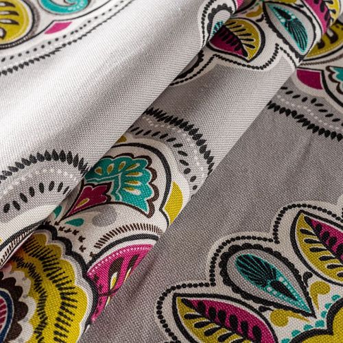 Ткань портьерная Т381-02-24 светло-серый принтованный