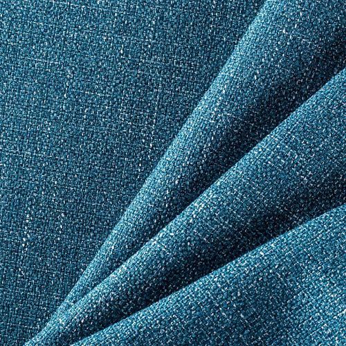 Ткань мебельная рогожка 22-02-00773 сине-зеленый однотонный