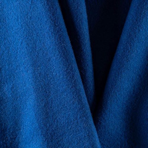 Ткань пальтовая К25-818 синий однотонный