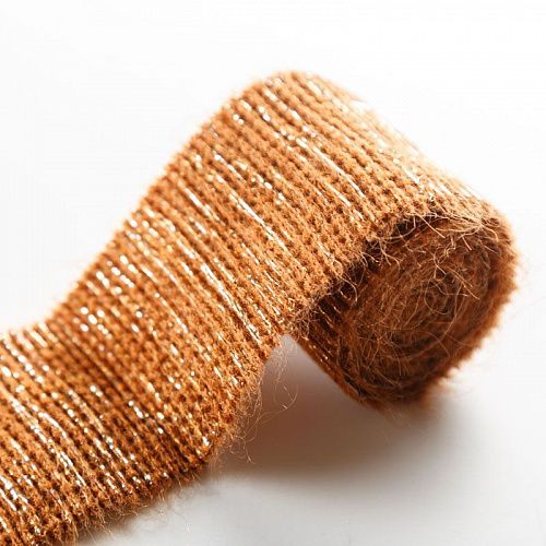 Подвяз вязаный 6х50 см 412132 коричневый