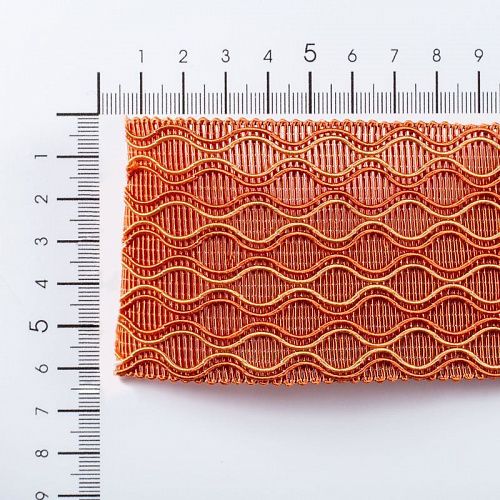 Бордюр жаккардовый 6 см 0000-357-104-004 оранжевый 