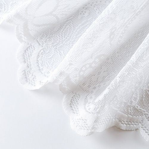 Тюль жаккардовый h-285 см Т272-01-30 белый однотонный