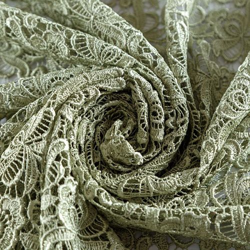 Гипюр-макраме 012-10186 фисташковый