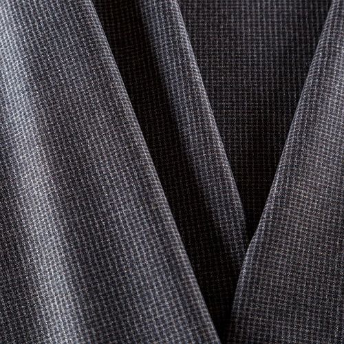 Ткань костюмная 025-09666 темно-серый принтованный