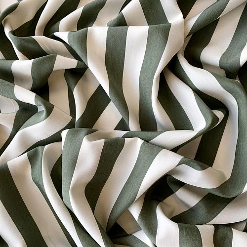 Шелк натуральный К32-228 молочно-зеленый принтованный