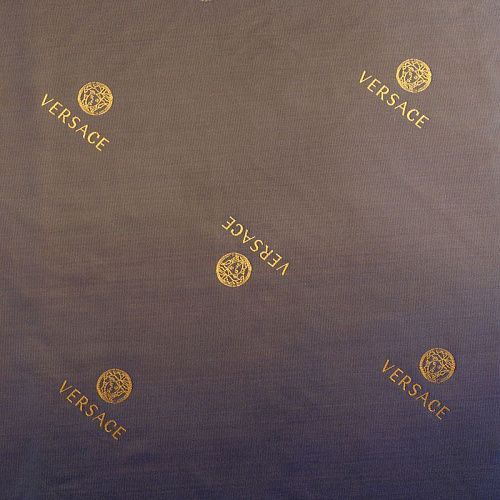Ткань подкладочная 045-02288 сине-золотой жаккардовый