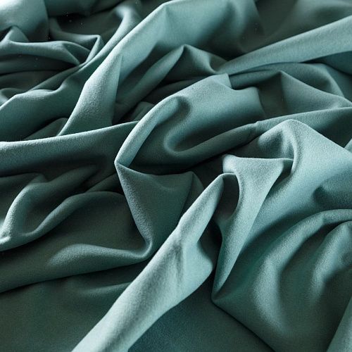 Ткань пальтовая 040-05221 пыльно-бирюзовый однотонный