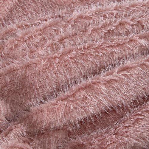 Мех искусственный на трикотажной основе 037-20750 пудрово-розовый