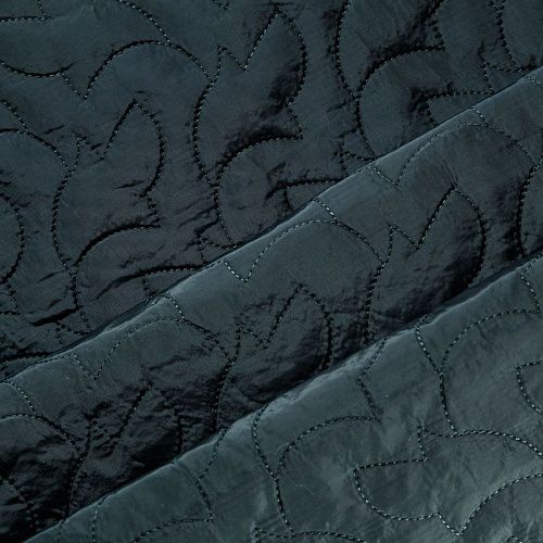 Ткань курточная 033-05345 хвойный зеленый однотонный