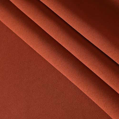 Ткань портьерная блэкаут 10-02-15640 жженый апельсин однотонный