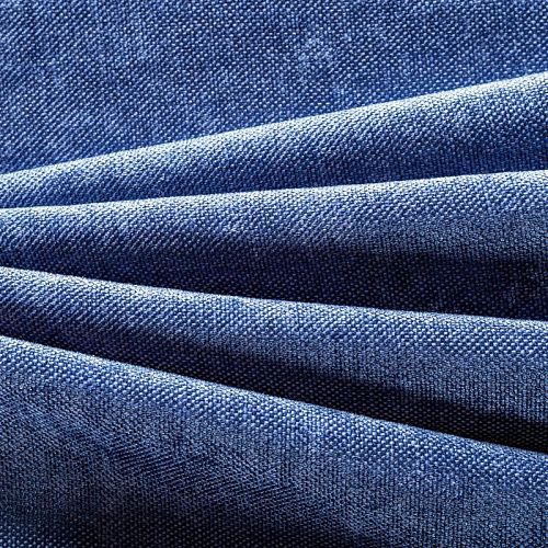 Ткань портьерная шенилл h-300 см 21-02-00073 сине-голубой однотонный