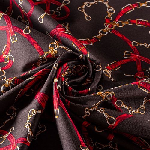 Джинс 015-00918 шоколадный принтованный