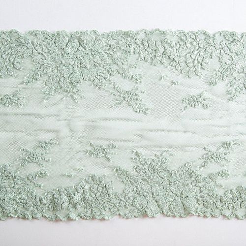 Кружево эластичное 270 мм Ф01-0082 светло-салатовый